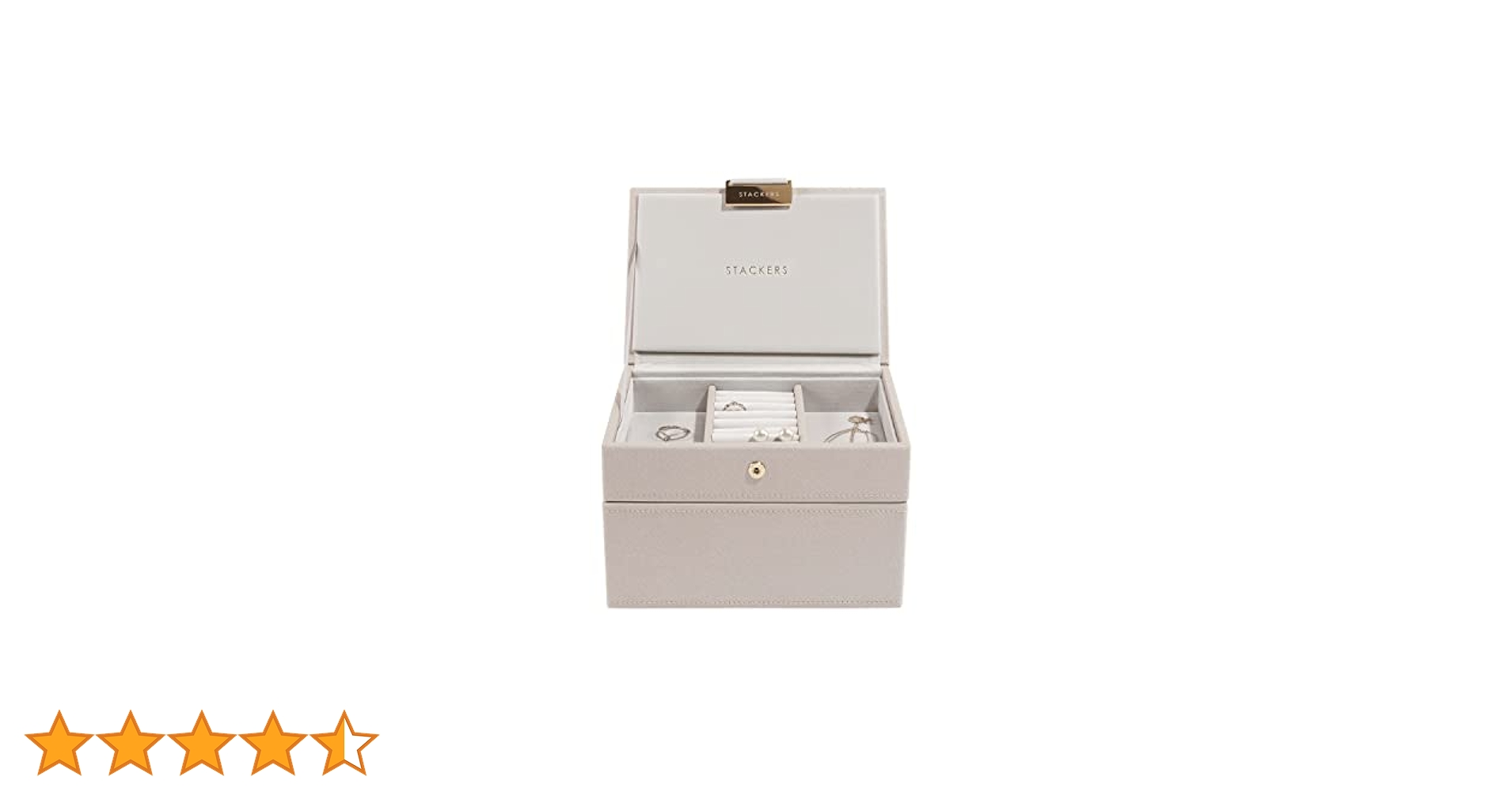 STACKERSジュエリーボックス　グレージュ 2段セット Amazon｜STACKERS LONDON Mini ジュエリーボックス 2-SET